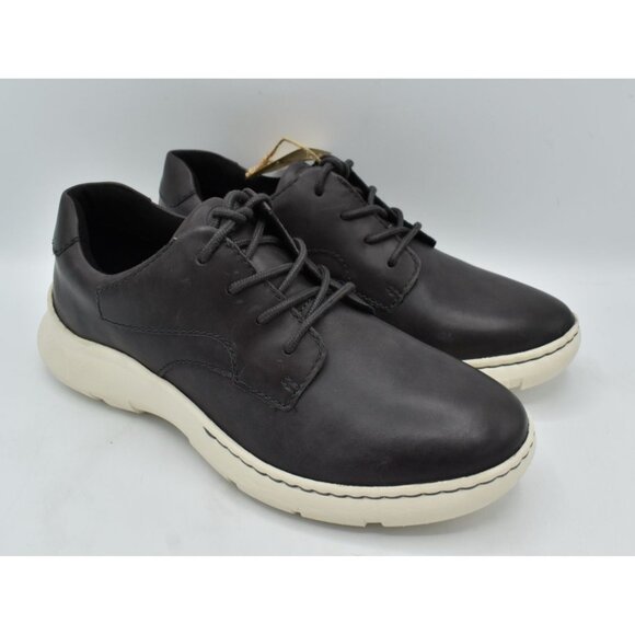 Born Men Size 13 Cornell Grey Full Grain Leather Lace Up Casual Sneakers Shoes - Picture 3 of 11